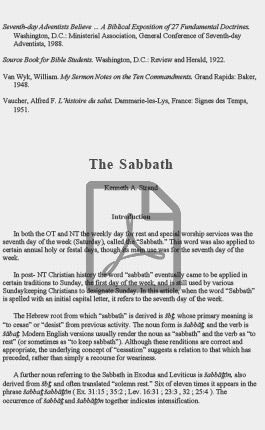 The Sabbath